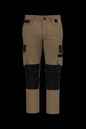 WK742 - Pantalón de trabajo bicolor hombre - Camel / Black - frontal