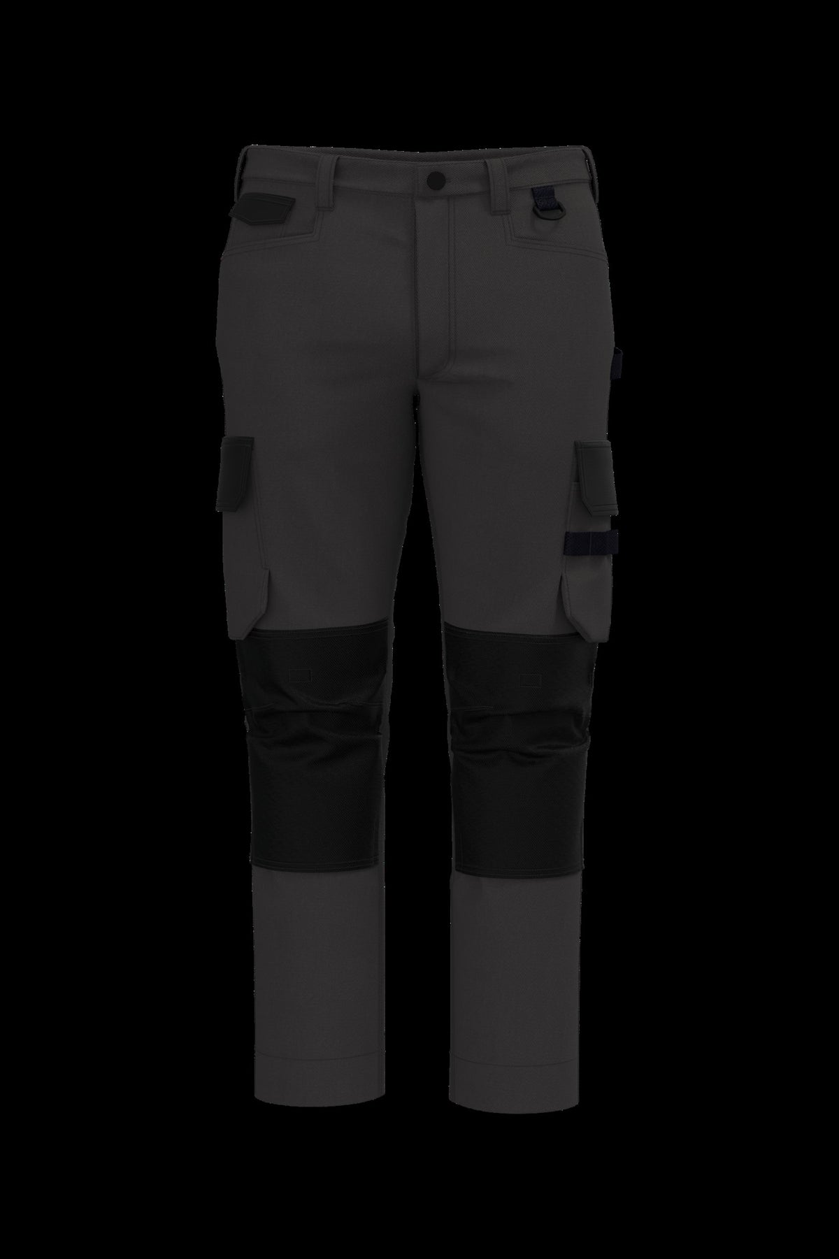 WK742 - Pantalón de trabajo bicolor hombre - Dark Grey / Black - frontal
