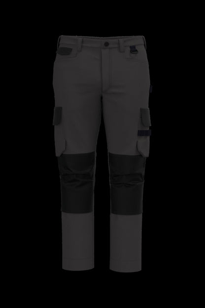 WK742 - Pantalón de trabajo bicolor hombre - Dark Grey / Black - frontal