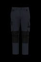 WK742 - Pantalón de trabajo bicolor hombre - Navy / Black - frontal