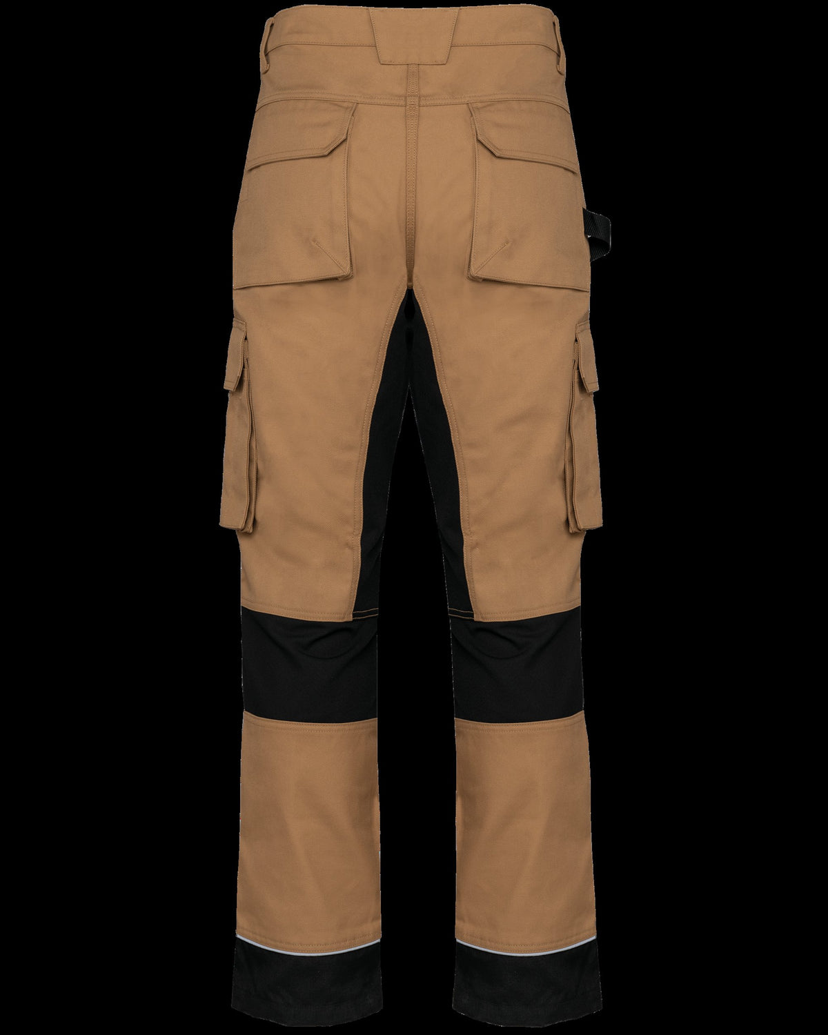 WK743 - Pantalón de trabajo performance reciclado hombre - Camel / Black - trasera