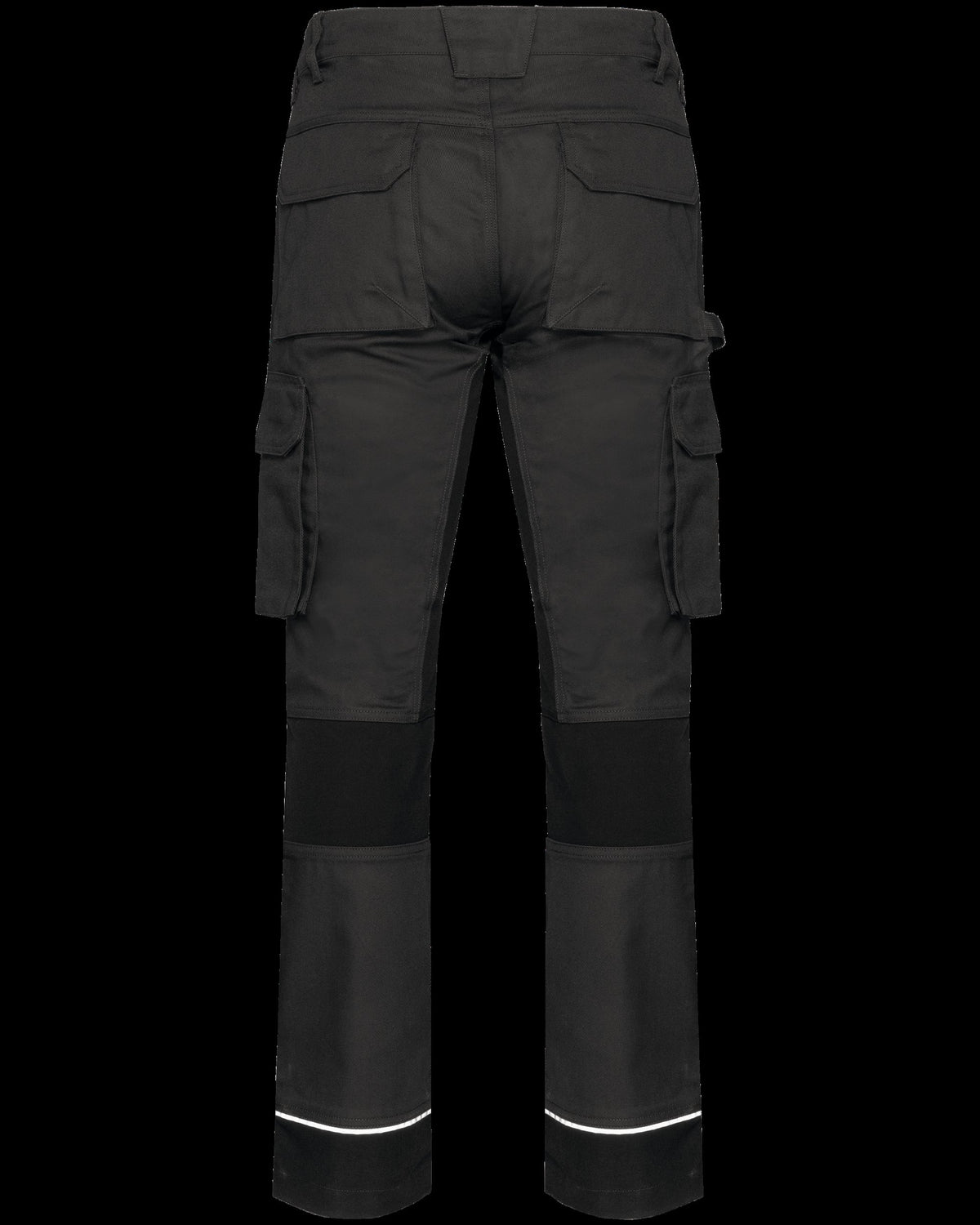 WK743 - Pantalón de trabajo performance reciclado hombre - Dark Grey / Black - trasera