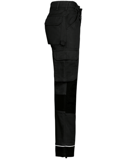 WK743 - Pantalón de trabajo performance reciclado hombre - Black - lateral