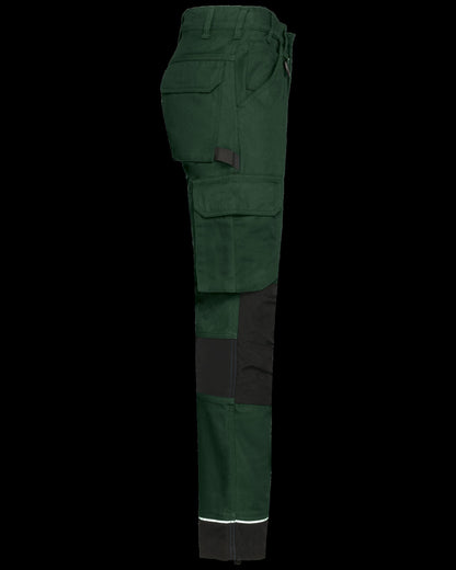 WK743 - Pantalón de trabajo performance reciclado hombre - Forest Green / Black - lateral