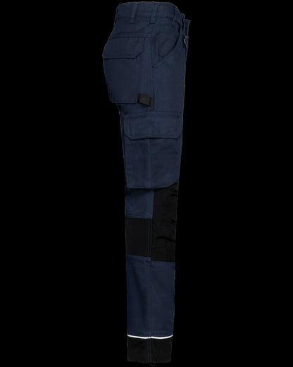 WK743 - Pantalón de trabajo performance reciclado hombre - Navy / Black - lateral