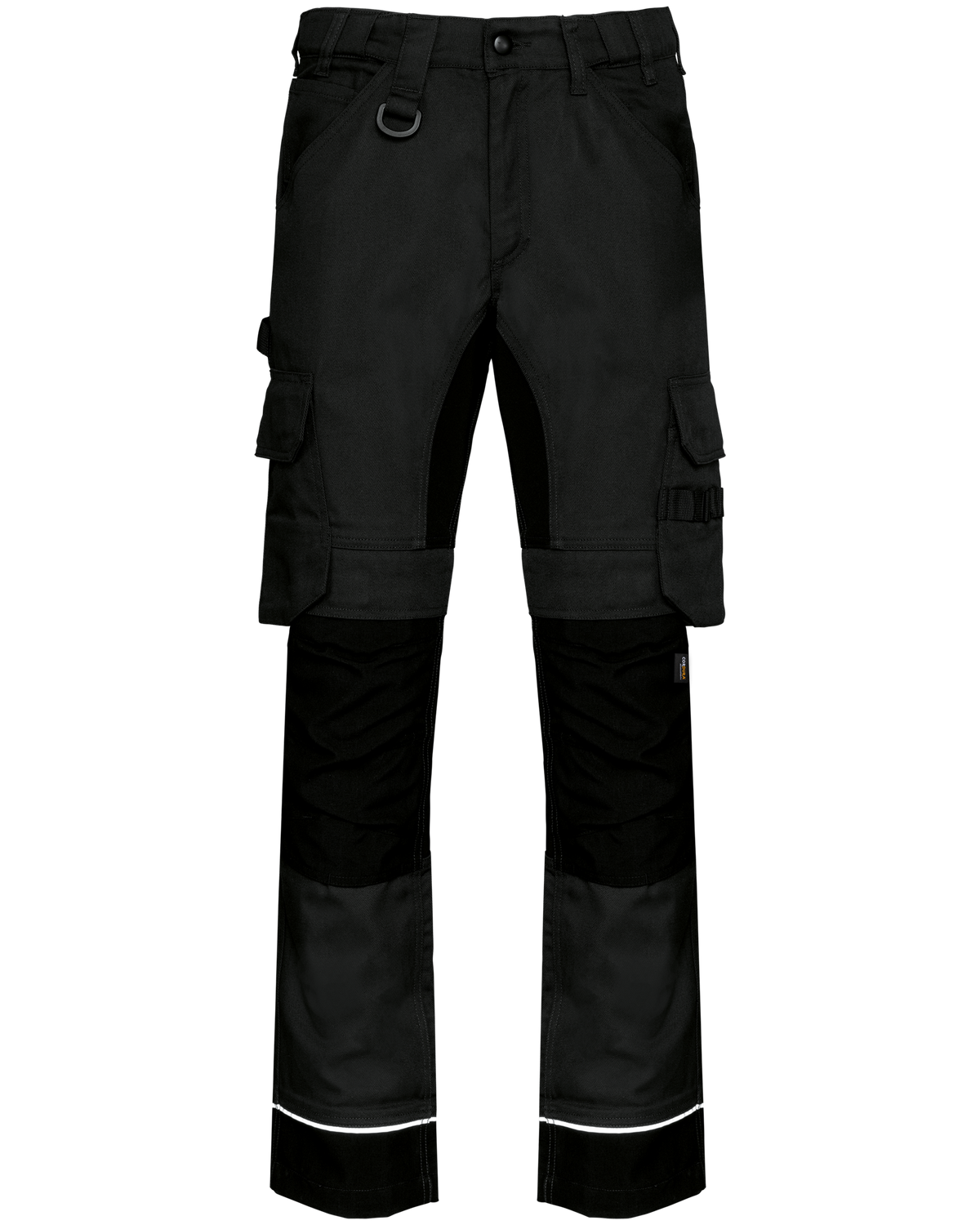WK743 - Pantalón de trabajo performance reciclado hombre - Black - frontal
