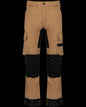 WK743 - Pantalón de trabajo performance reciclado hombre - Camel / Black - frontal