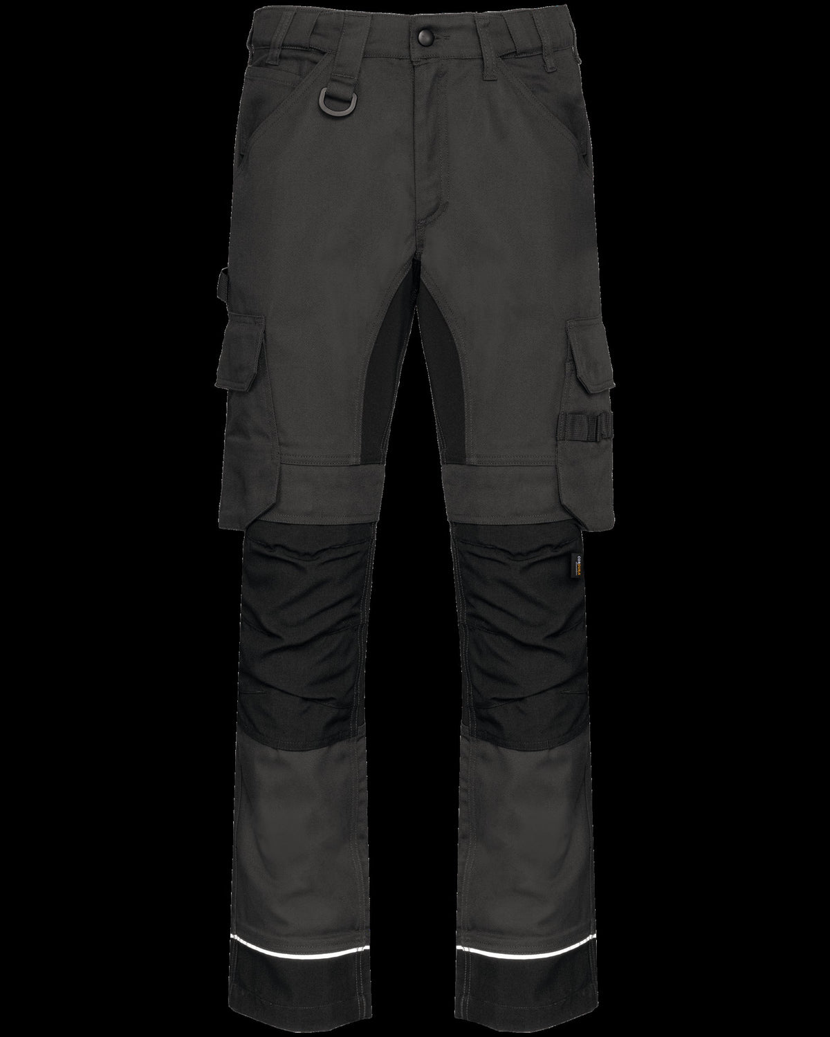 WK743 - Pantalón de trabajo performance reciclado hombre - Dark Grey / Black - frontal