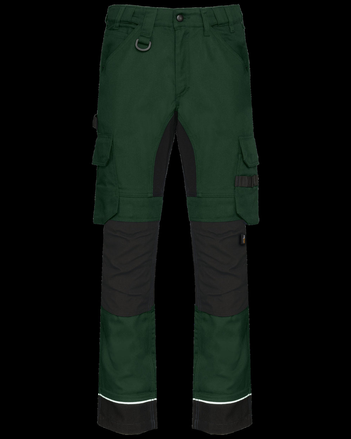 WK743 - Pantalón de trabajo performance reciclado hombre - Forest Green / Black - frontal