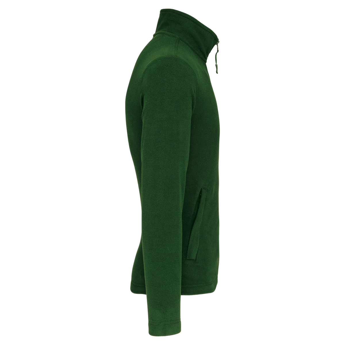 WK903 - Chaqueta micropolar con cremallera hombre - Forest Green - lateral