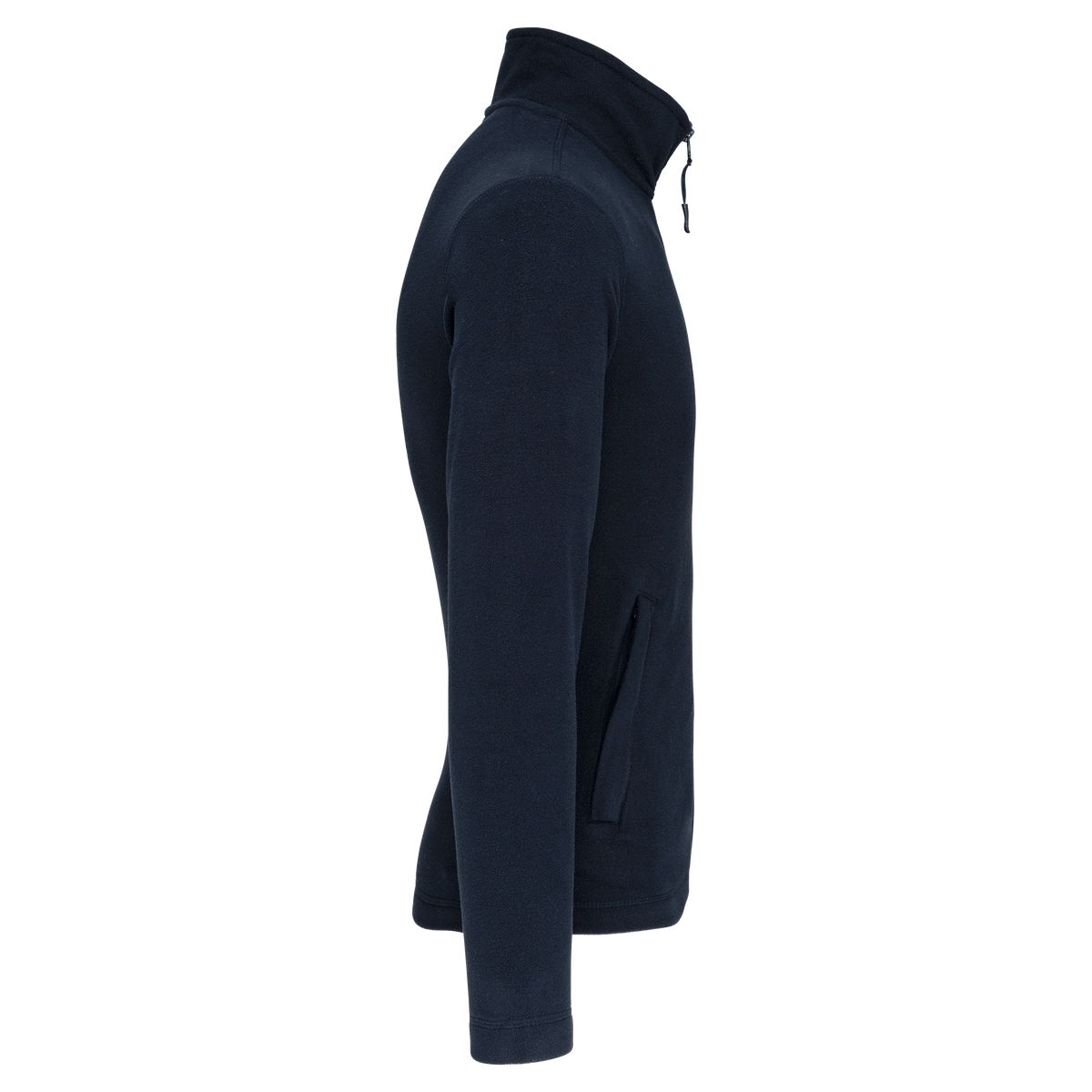 WK903 - Chaqueta micropolar con cremallera hombre - Navy - lateral