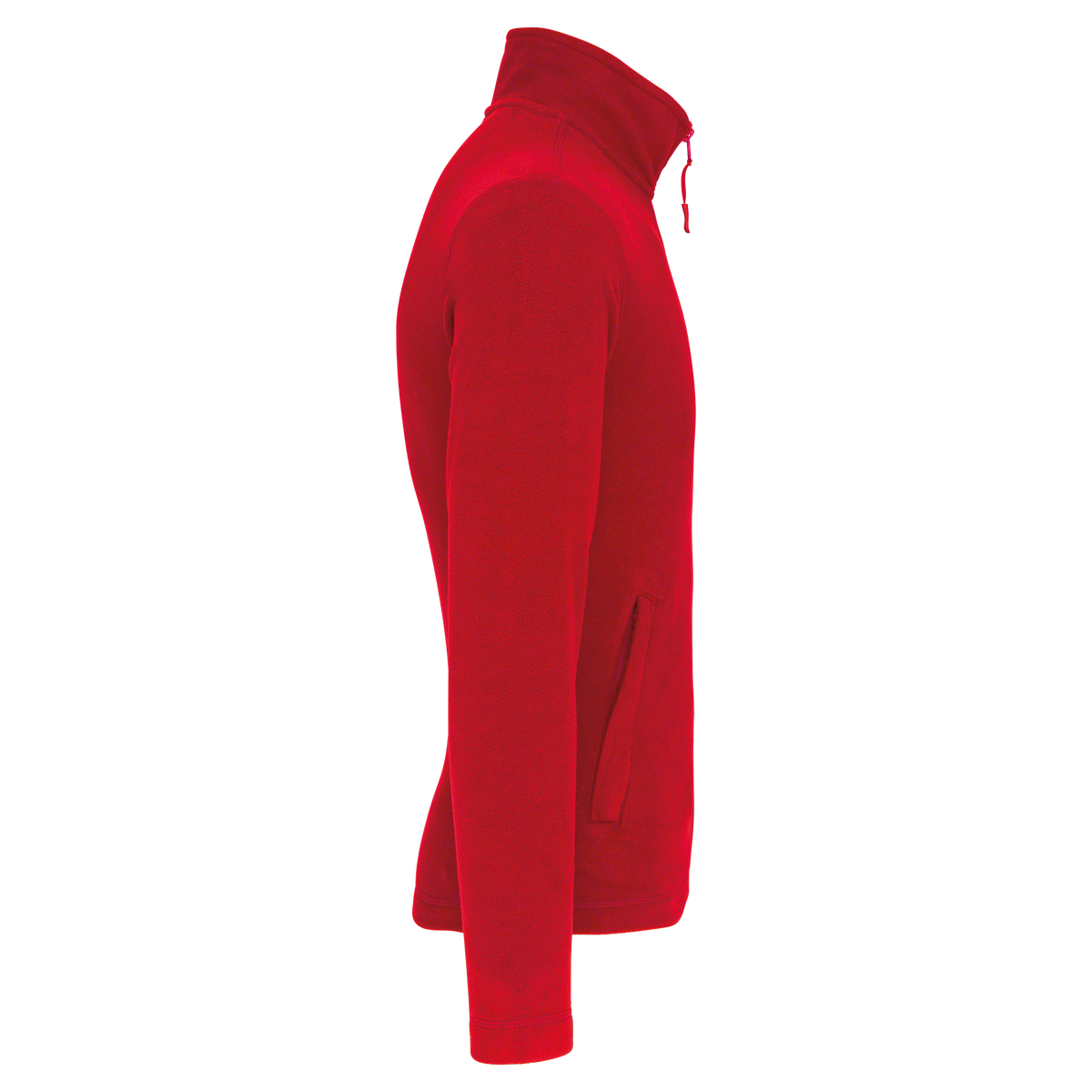 WK903 - Chaqueta micropolar con cremallera hombre - Red - lateral