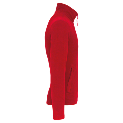 WK903 - Chaqueta micropolar con cremallera hombre - Red - lateral
