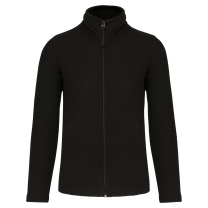 WK903 - Chaqueta micropolar con cremallera hombre - Black - frontal
