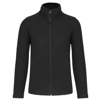 WK903 - Chaqueta micropolar con cremallera hombre - Dark Grey - frontal
