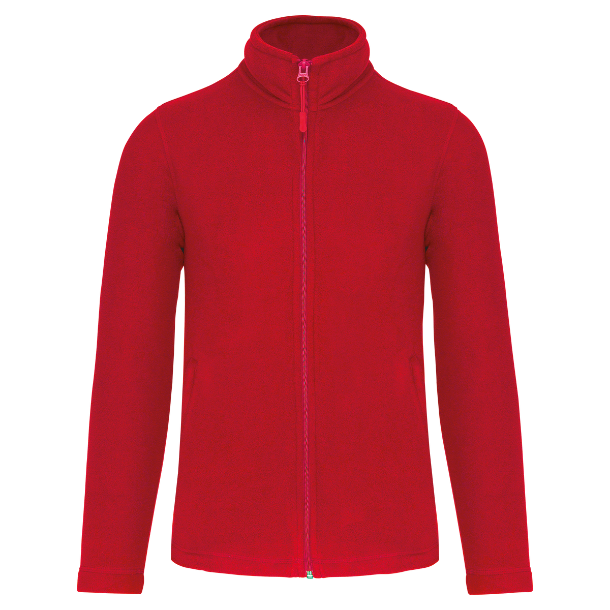 WK903 - Chaqueta micropolar con cremallera hombre - Red - frontal