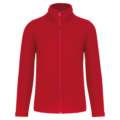 WK903 - Chaqueta micropolar con cremallera hombre - Red - frontal