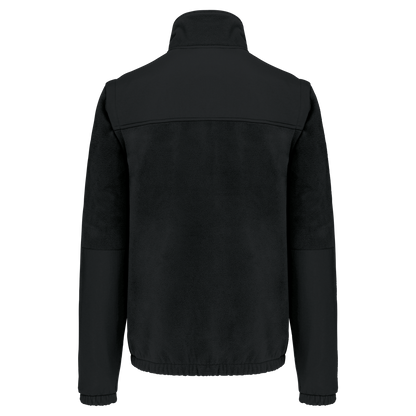 WK9105 - Chaqueta polar con mangas amovibles hombre - Black - trasera