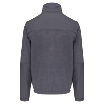 WK9105 - Chaqueta polar con mangas amovibles hombre - Convoy Grey - trasera