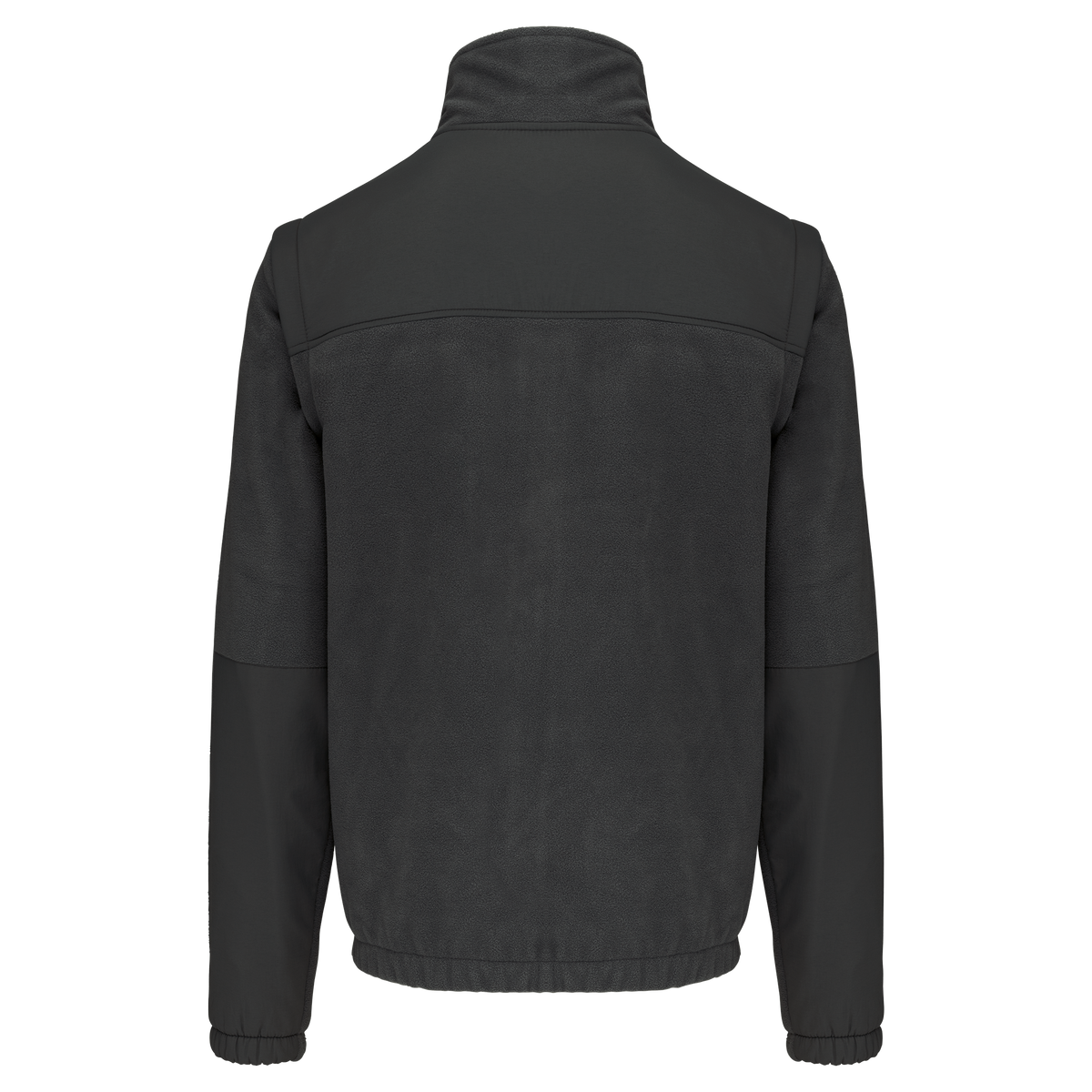 WK9105 - Chaqueta polar con mangas amovibles hombre - Dark Grey - trasera