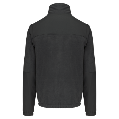 WK9105 - Chaqueta polar con mangas amovibles hombre - Dark Grey - trasera