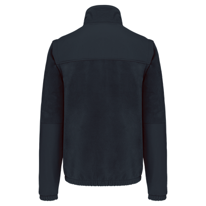 WK9105 - Chaqueta polar con mangas amovibles hombre - Navy - trasera
