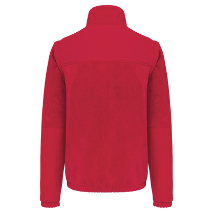 WK9105 - Chaqueta polar con mangas amovibles hombre - Red - trasera