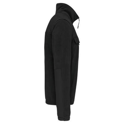 WK9105 - Chaqueta polar con mangas amovibles hombre - Black - lateral