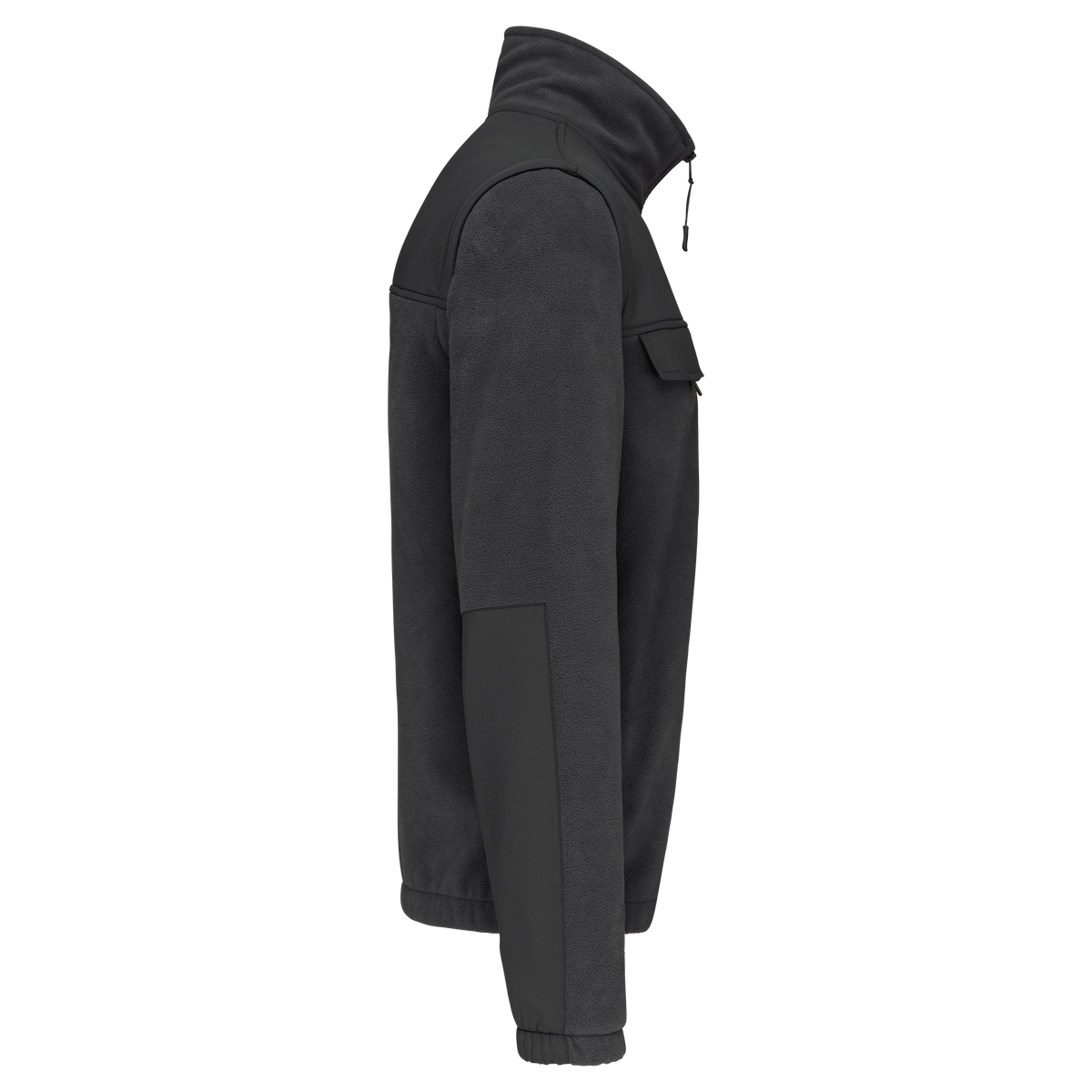 WK9105 - Chaqueta polar con mangas amovibles hombre - Dark Grey - lateral