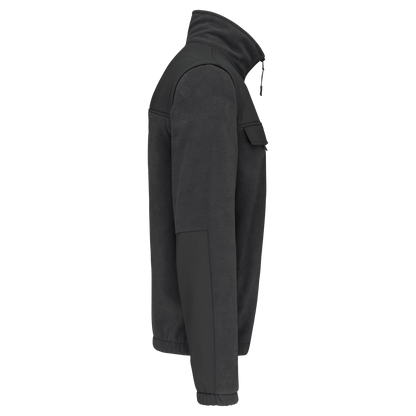 WK9105 - Chaqueta polar con mangas amovibles hombre - Dark Grey - lateral
