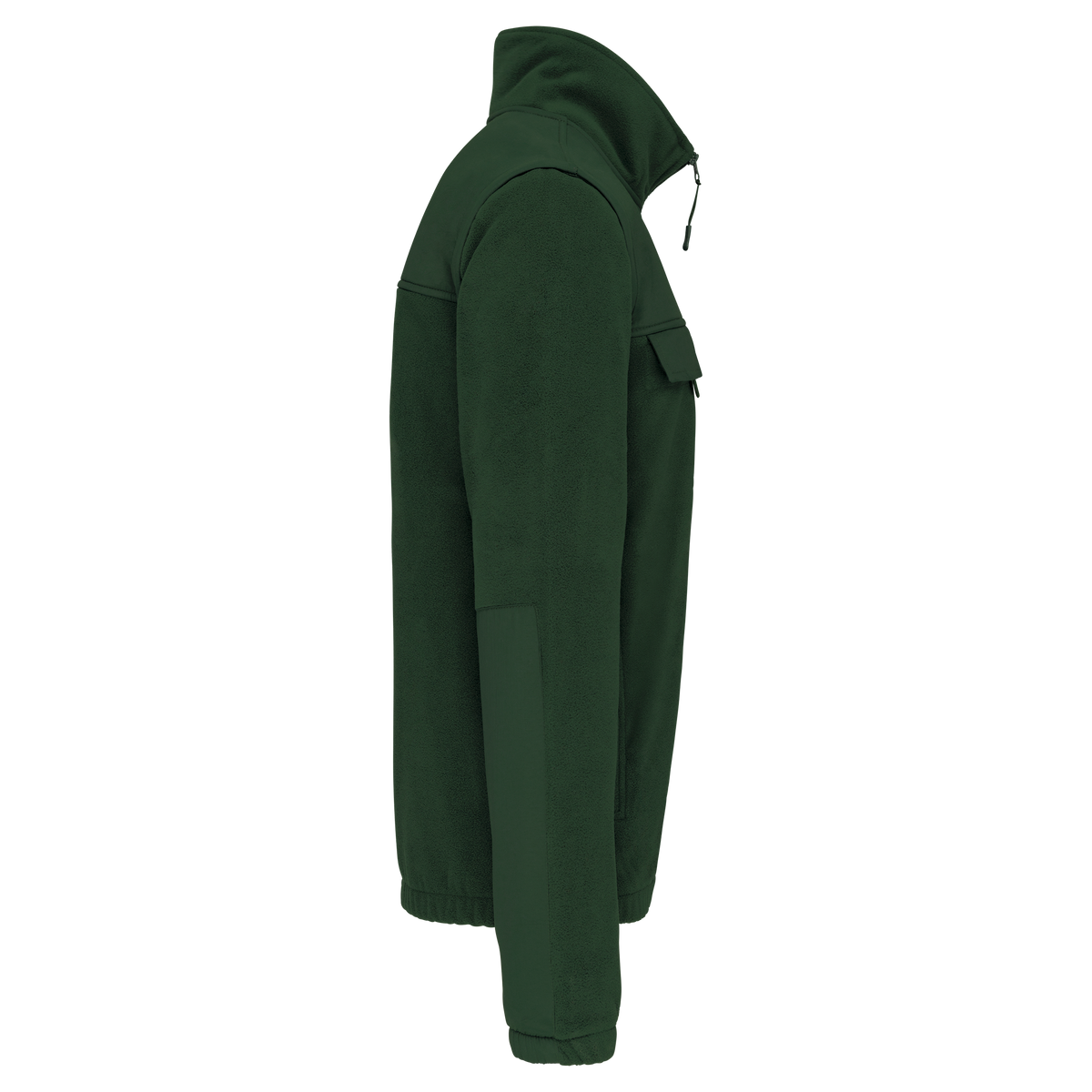 WK9105 - Chaqueta polar con mangas amovibles hombre - Forest Green - lateral