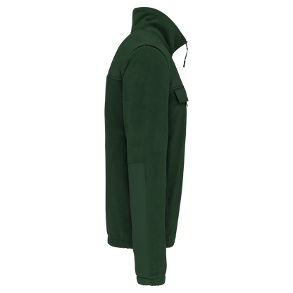 WK9105 - Chaqueta polar con mangas amovibles hombre - Forest Green - lateral
