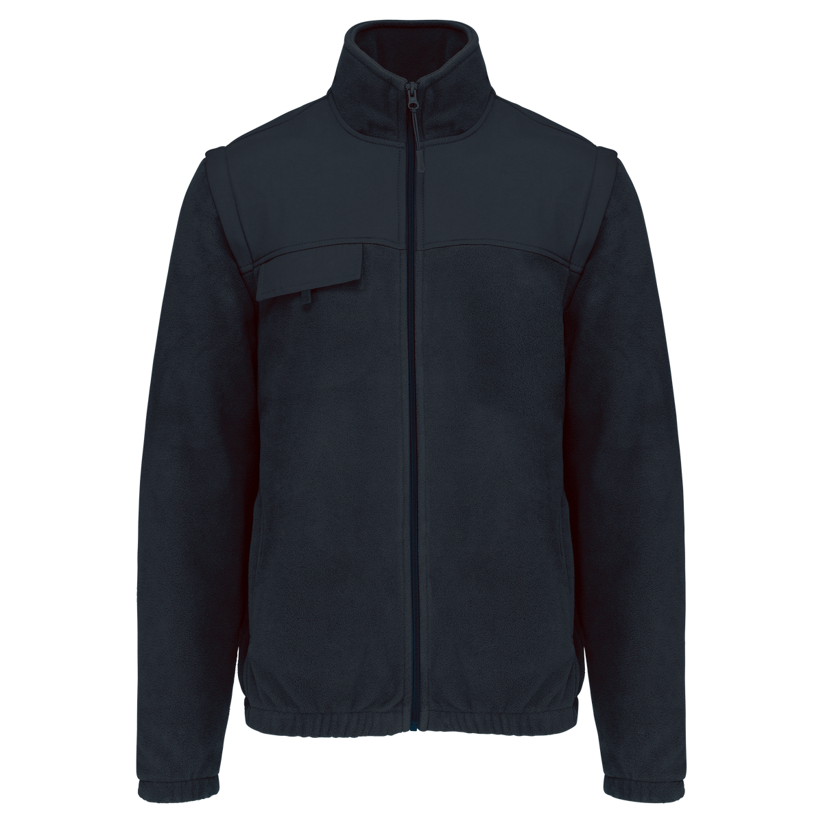WK9105 - Chaqueta polar con mangas amovibles hombre - Navy - frontal