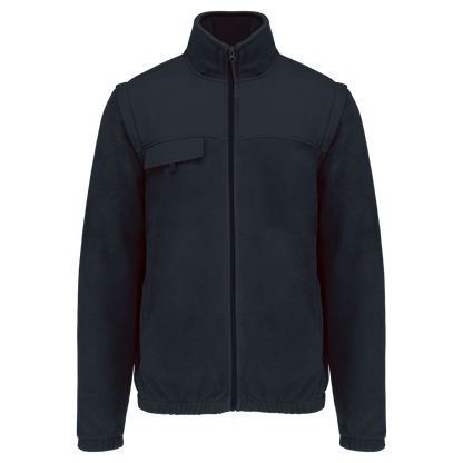 WK9105 - Chaqueta polar con mangas amovibles hombre - Navy - frontal
