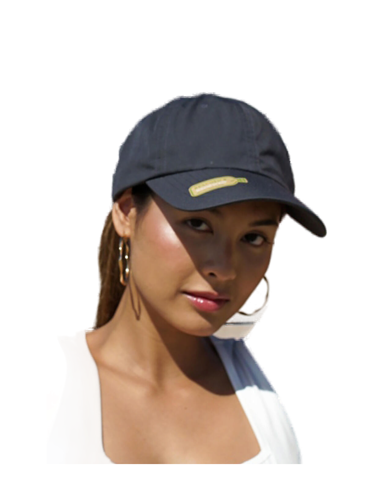 7706RS - Flexfit Recycled Poly Twill Snapback — portada con modelo