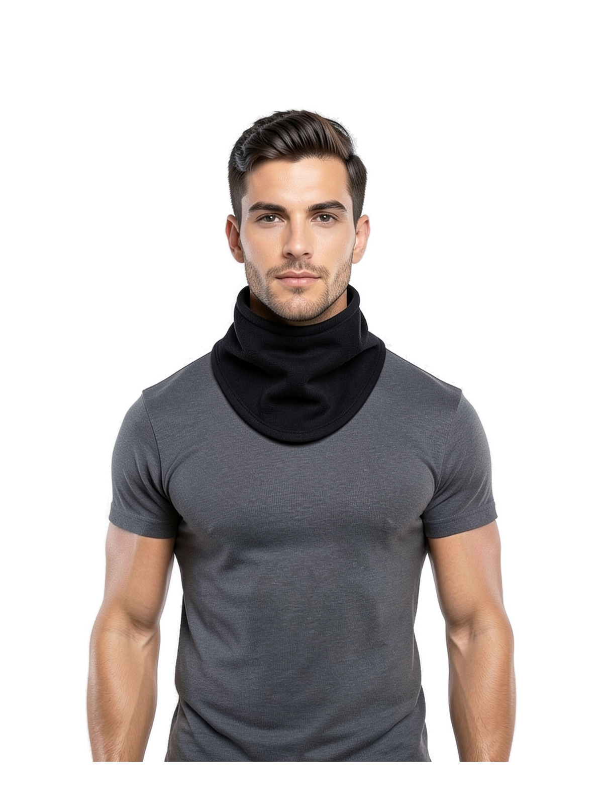 B280R - Recycled Fleece Snood — portada con modelo ajustada