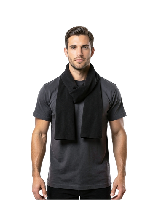 B293R - Recycled Fleece Scarf — portada con modelo ajustada