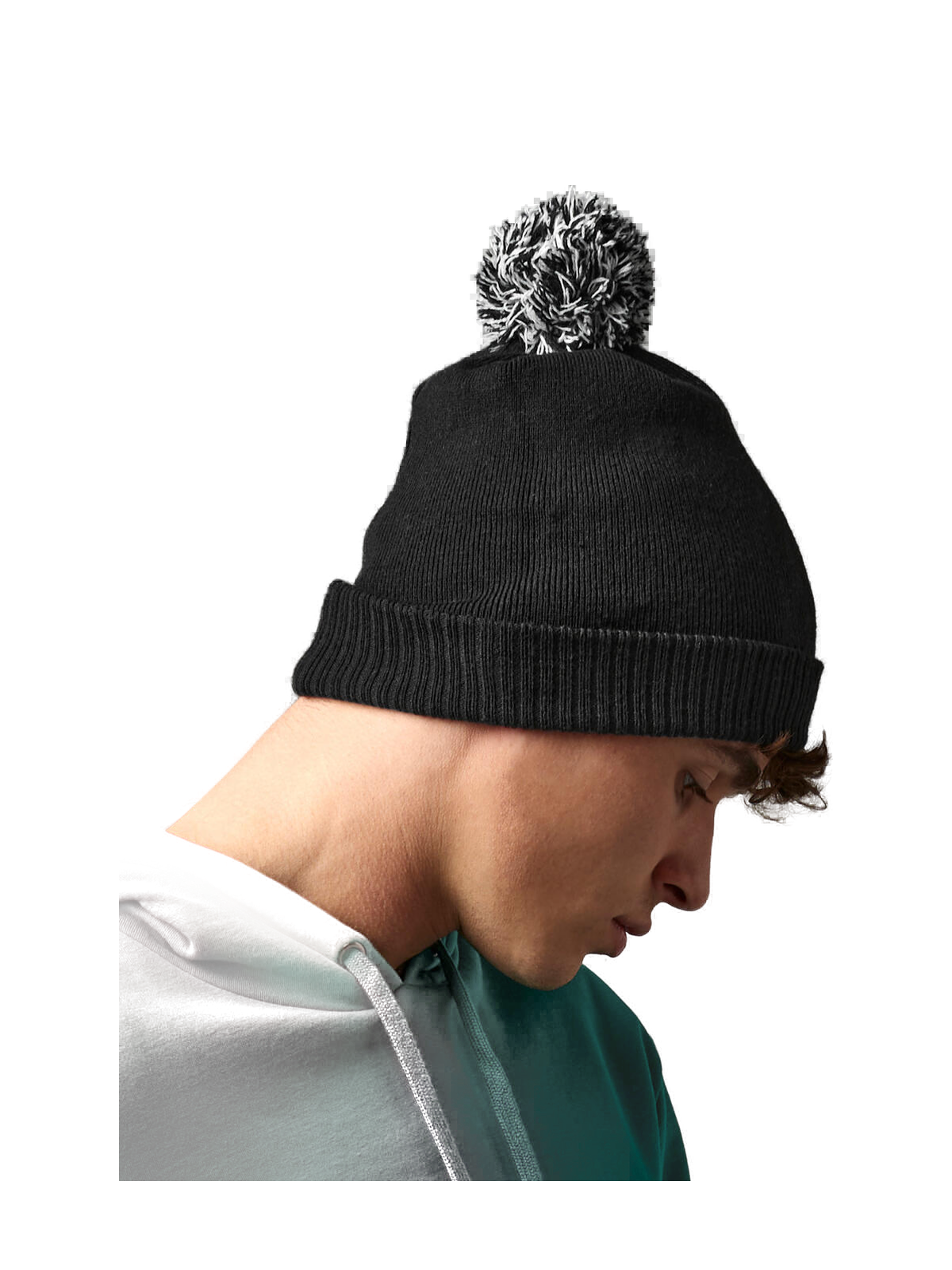 B450R - Recycled Snowstar® Beanie — portada con modelo