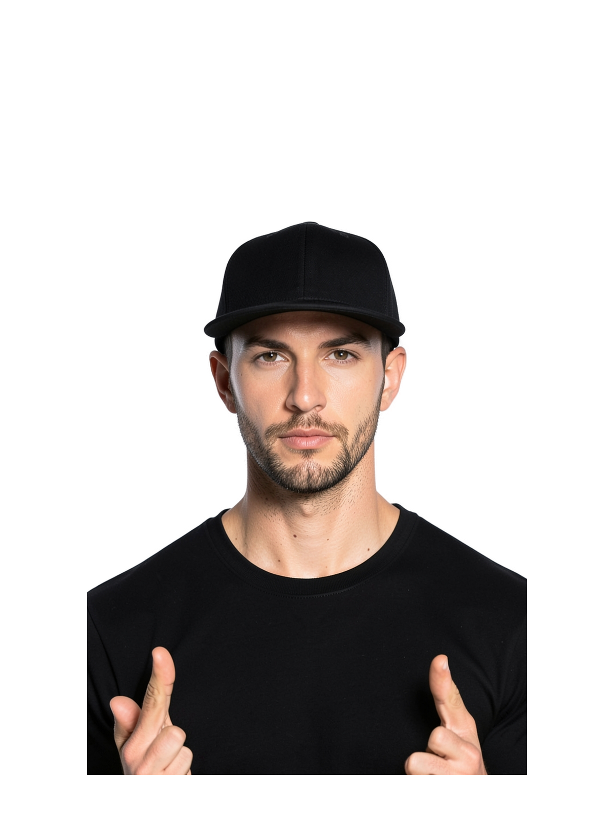 B648 - Urbanwear 6 Panel Snapback — portada con modelo ajustada