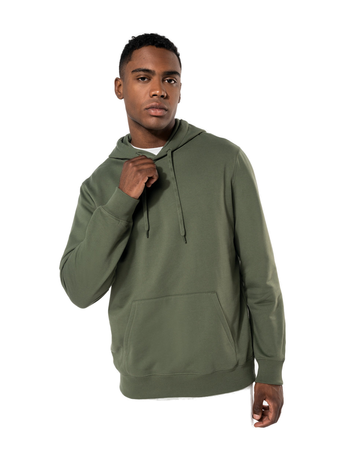 K4041 - Sudadera con capucha reciclada unisex — portada con modelo