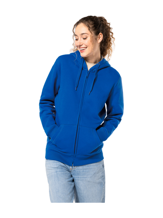 K444 - Sudadera capucha y cremallera — portada con modelo