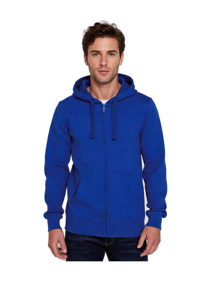K454 - Sudadera con capucha y cremallera — portada con modelo