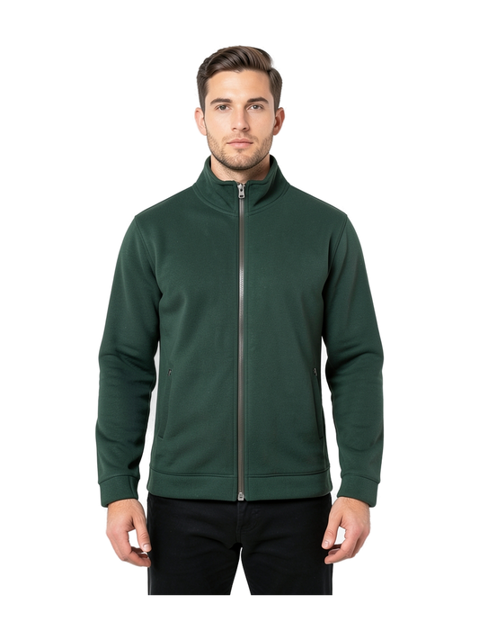 K472 - Chaqueta de felpa con cremallera — portada con modelo