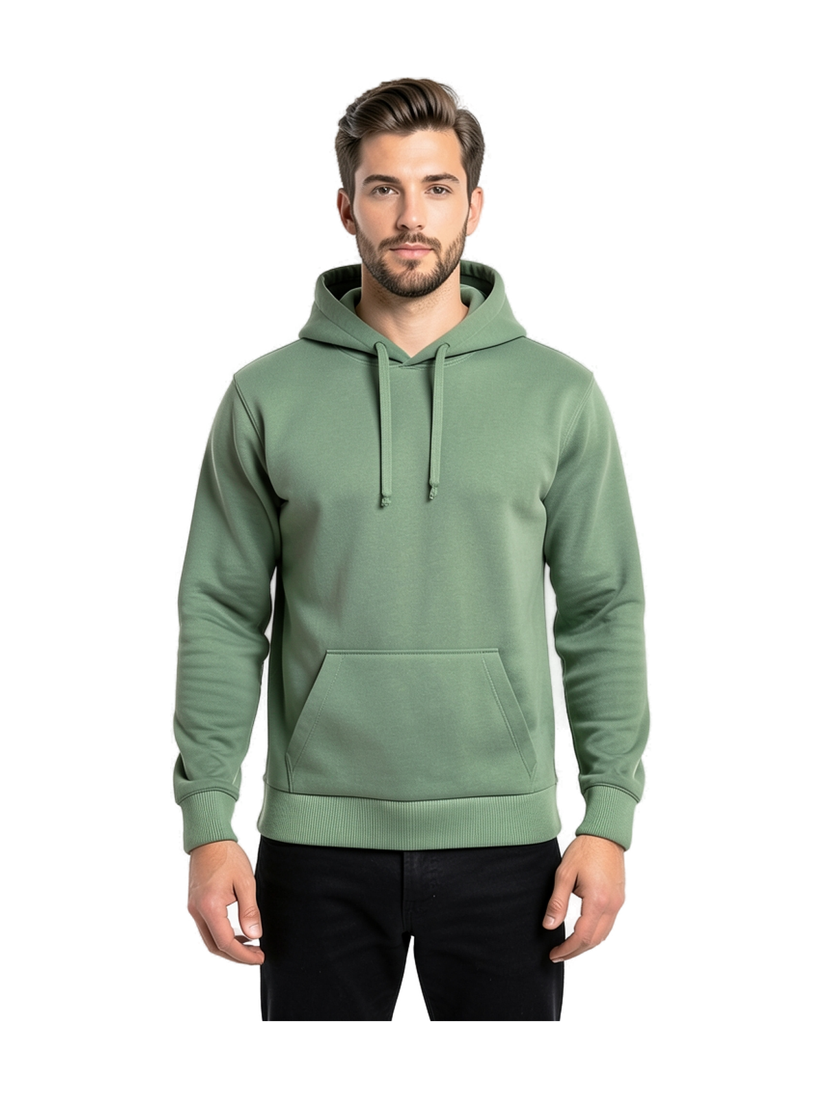 K476 - Sudadera con capucha hombre — portada con modelo