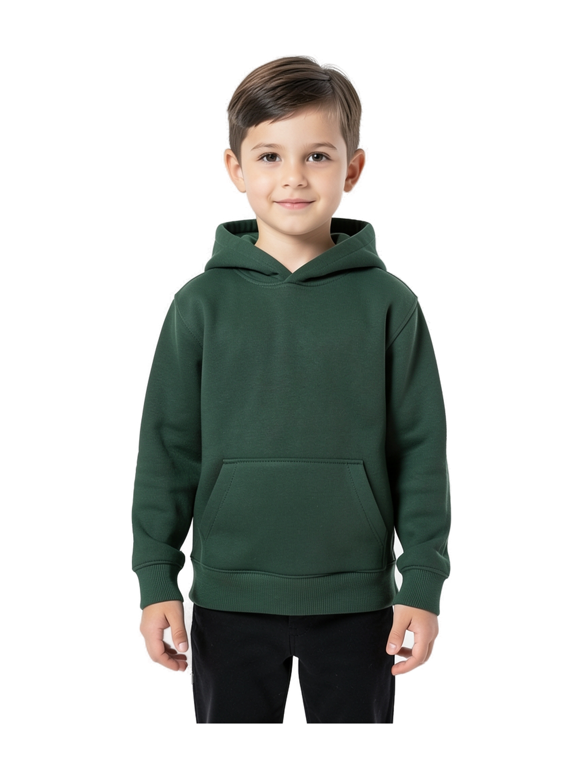 K477 - Sudadera capucha infantil — portada con modelo