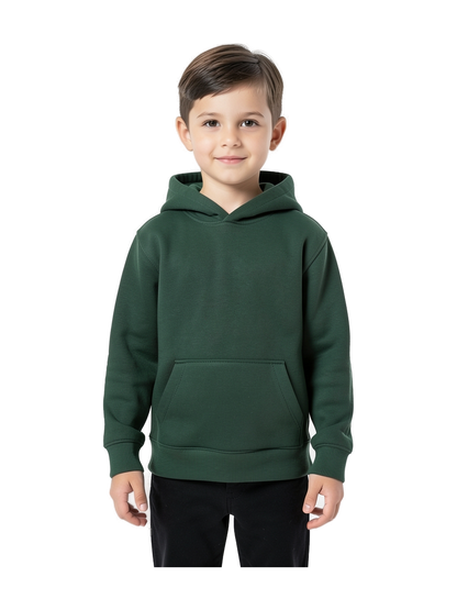 K477 - Sudadera capucha infantil — portada con modelo