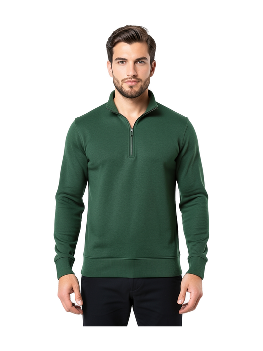 K487 - Sudadera 1/4 Cremallera — portada con modelo