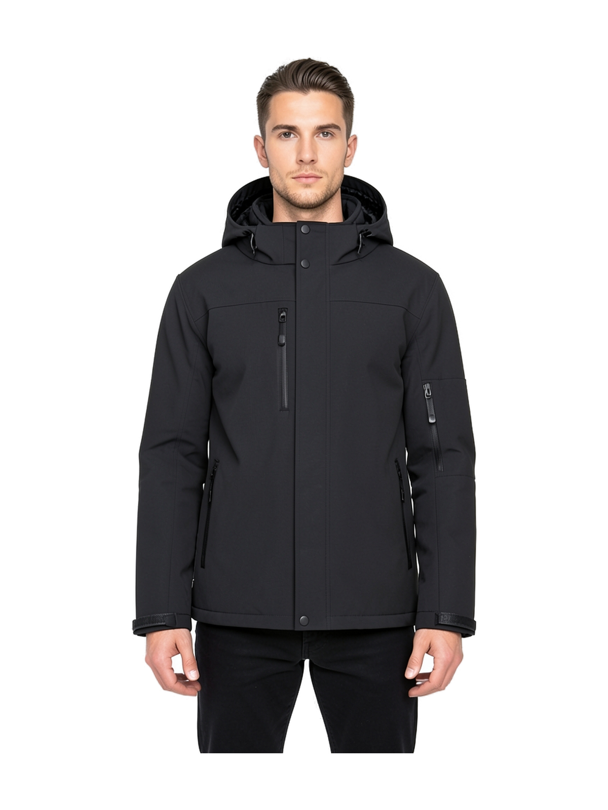 K650 - Parka softshell acolchada con capucha hombre — portada con modelo