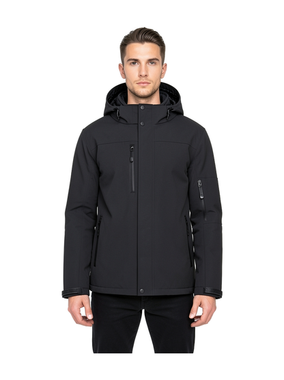 K650 - Parka softshell acolchada con capucha hombre — portada con modelo