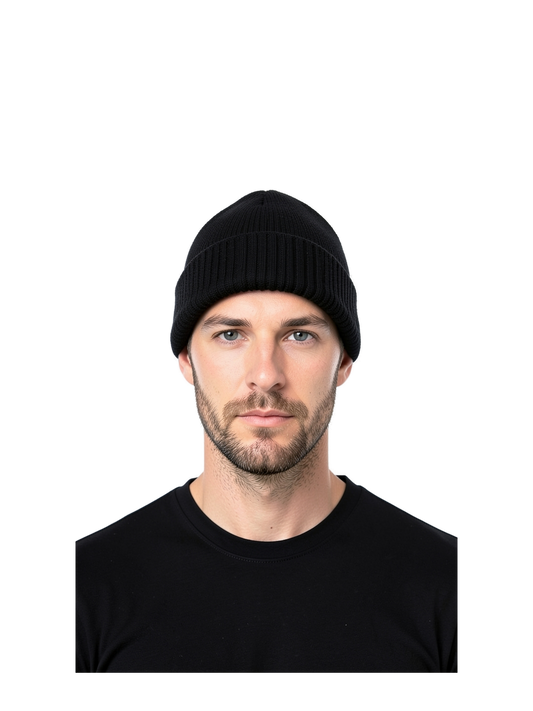 NS014 - Gorro ecorresponsable unisex — portada con modelo ajustada
